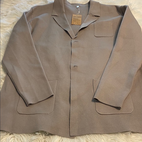 Manly Men's Tan Lightweight Jacket size 3X brand new length 34” pit to pit 50” - Picture 8 of 8